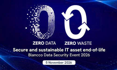 Banner Zero Data. Zero Waste. with Device Europe and Blancco